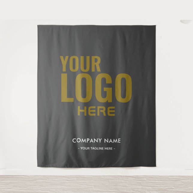 Custom Company Logo Backdrop For Events Tapestry (Front)