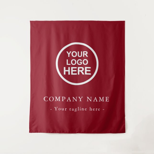 Custom Company Logo Backdrop For Events Tapestry (Front)