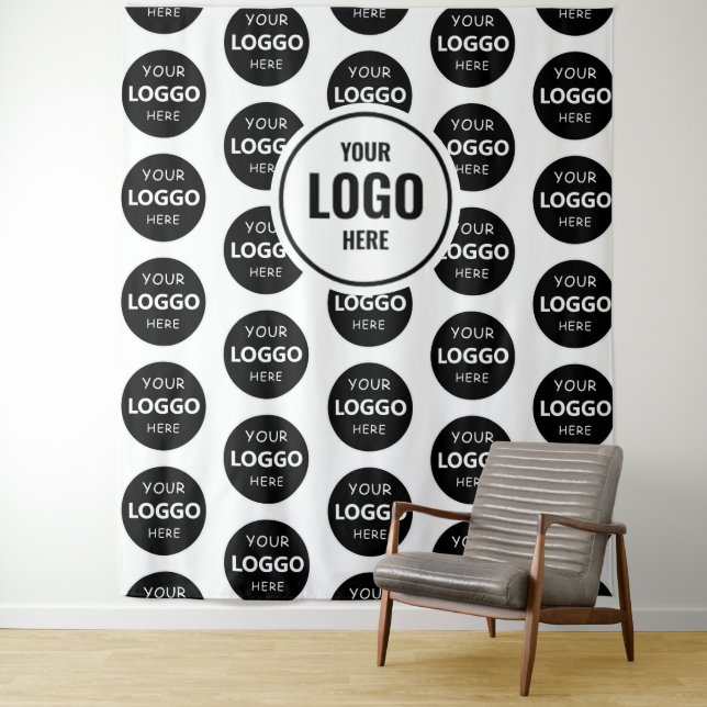 Custom Company Logo Backdrop For Events Tapestry (In Situ)
