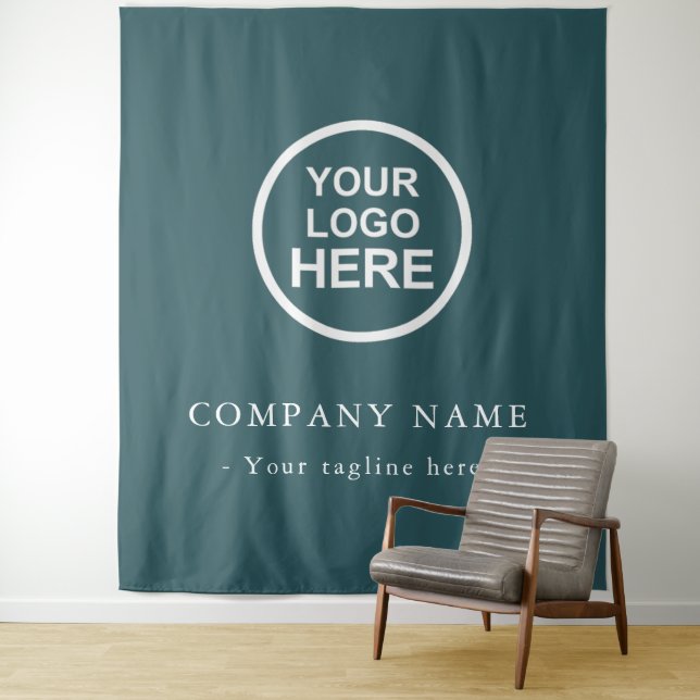 Custom Company Logo Backdrop For Events Tapestry (In Situ)