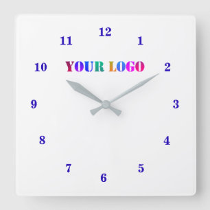 Custom Company Logo Business Clock Template