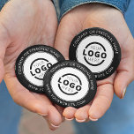 Custom Company Logo Business Corporate Branded 2 Inch Round Button<br><div class="desc">Create your own custom pinback button pin with your company logo and personalized brand message or contact info. This is a promotional giveaway button for marketing your business on trade shows, conferences, and other company events. You can easily change the background colour to match your corporate colours. No minimum order...</div>