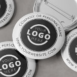 Custom Company Logo Business Corporate Branded 2 Inch Round Button<br><div class="desc">Create your own custom pinback button pin with your company logo and personalized brand message or contact info. This is a promotional giveaway button for marketing your business on trade shows, conferences, and other company events. You can easily change the background colour to match your corporate colours. No minimum order...</div>