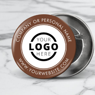 Custom Company Logo Business Corporate Branded 2 Inch Round Button
