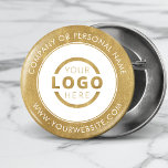 Custom Company Logo Business Corporate Marketing 2 Inch Round Button<br><div class="desc">Create your own custom pinback button pin with your company logo and personalized brand message or contact info. This is a promotional giveaway button for marketing your business on trade shows, conferences, and other company events. You can easily change the background colour to match your corporate colours. No minimum order...</div>