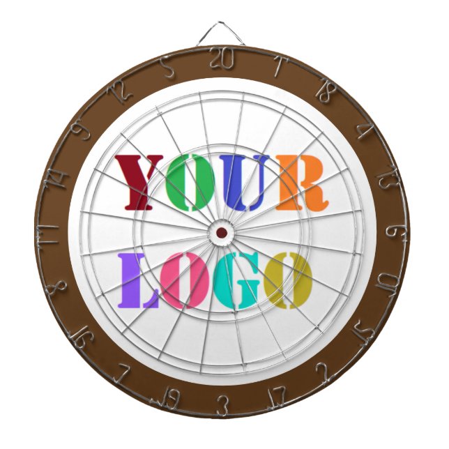 Custom Company Logo Business Dart Board Template (Front)