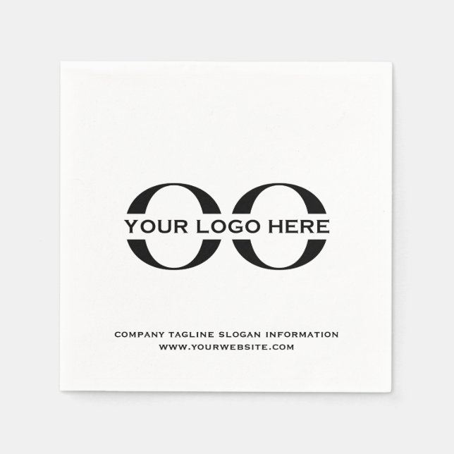 Custom Company Logo Business Event Party Supplies Napkin (Front)
