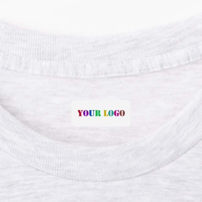 Custom Company Logo Business Labels Example (Affixed)