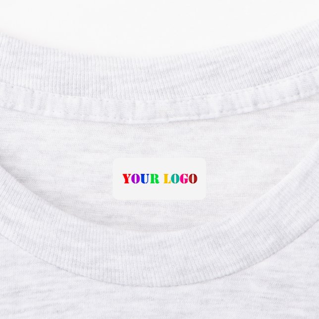 Custom Company Logo Business Labels Example (Affixed)