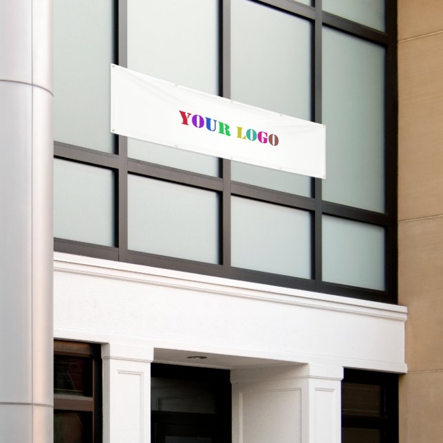 Custom Company Logo Business Promotional Banner (Outside Building)