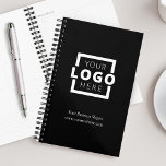 Custom Company Logo Business Promotional Black Planner<br><div class="desc">Make a bold statement with our custom company logo business promotional black planner. Easily add your company logo and essential business information for a personalized touch. Elevate your brand's identity by selecting a background colour that harmonizes with your unique brand palette,  taking your customization to the next level.</div>
