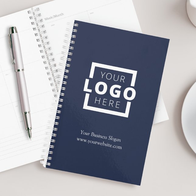 Custom Company Logo Business Promotional Blue Planner (Creator Uploaded)