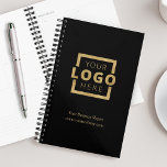 Custom Company Logo Business Promotional Gold Planner<br><div class="desc">Easily personalize this planner with your own company logo and business information. Bring branding customization to the next level by selecting a background colour to match your brand colour.</div>