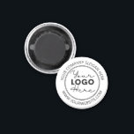 Custom Company Logo Business Promotional Magnet<br><div class="desc">Looking for branded magnets for your business? Check out these Custom Company Logo Business Promotional magnets.   You can add your own company logo and text very easily and you can even change the font style by using the design tool. Happy Branding!</div>