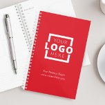 Custom Company Logo Business Promotional Red Planner<br><div class="desc">Easily personalize this planner with your own company logo and business information. Bring branding customization to the next level by selecting a background colour to match your brand colour.</div>