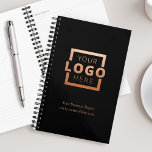 Custom Company Logo Business Promotional Rose Gold Planner<br><div class="desc">Easily personalize this planner with your own company logo and business information. Bring branding customization to the next level by selecting a background colour to match your brand colour.</div>