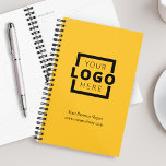 Custom Company Logo Business Promotional Yellow Planner<br><div class="desc">Easily personalize this planner with your own company logo and business information. Bring branding customization to the next level by selecting a background colour to match your brand colour.</div>