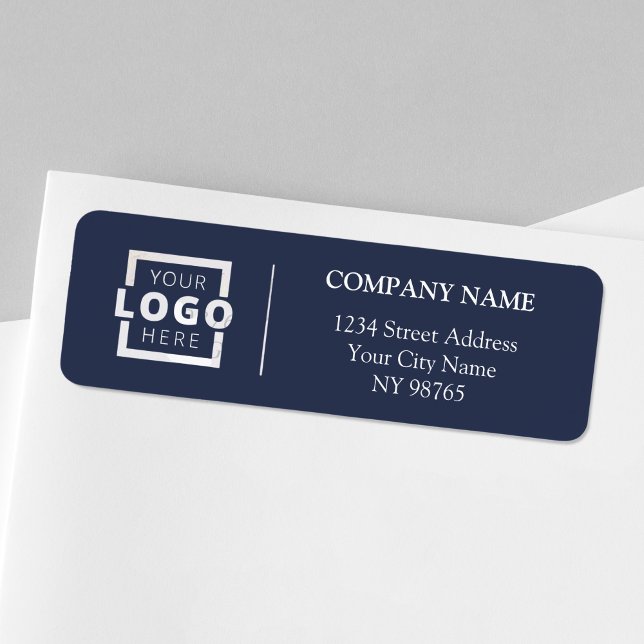Custom Company Logo Business Return Address Labels (Creator Uploaded)