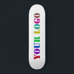 Custom Company Logo Business Skateboard Template<br><div class="desc">Custom Colors - Design Your Own Personalized Skateboard with Your Company Logo Promotional Business or Modern Personal Skateboards / Gift - Make Unique Your Own Design - Add Your Logo - Image - Photo or QR Code / Text / More - Resize and move or remove and add elements /...</div>