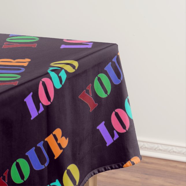 Custom Company Logo Business Tablecloth Your Colou (In Situ)