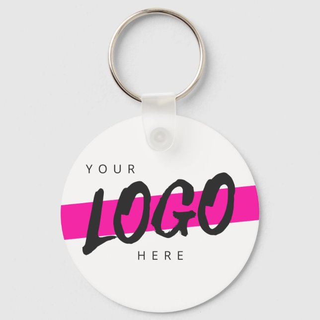Custom Company Logo Corporate Promotional  Keychain (Front)