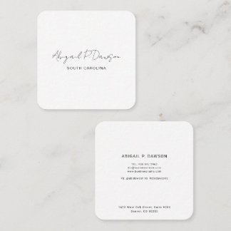 Custom Company Logo Corporate Square Business Card