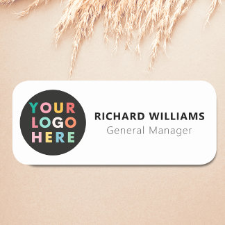 Custom Company Logo Employee Magnetic Safety Pin Name Tag