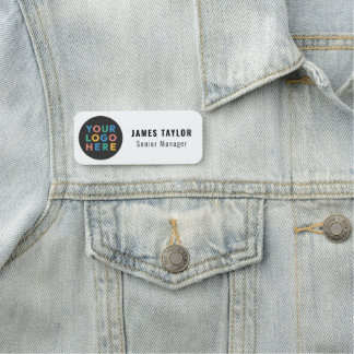 Custom Company Logo Employee Magnetic Safety Pin Name Tag