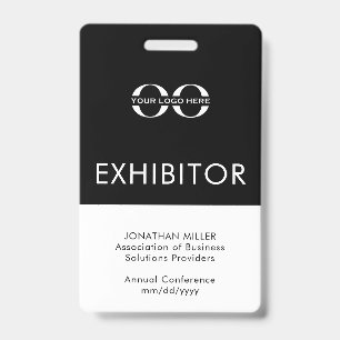 Custom Company Logo Exhibitor Badge