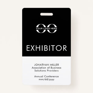 Custom Company Logo Exhibitor Badge