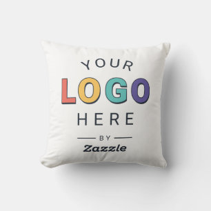 Custom Company Logo Gift Throw Pillow