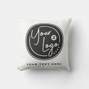 Custom Company Logo Gift Throw Pillow