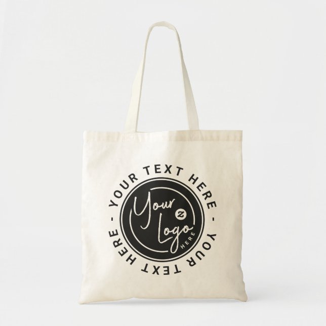 Custom Company Logo Gift Tote Bag (Front)