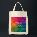 Custom Company Logo Here Trendy Template Tote Bag<br><div class="desc">Add Your Business Company Logo Here Elegant Modern Template Shopping Grocery Tote Bag.</div>