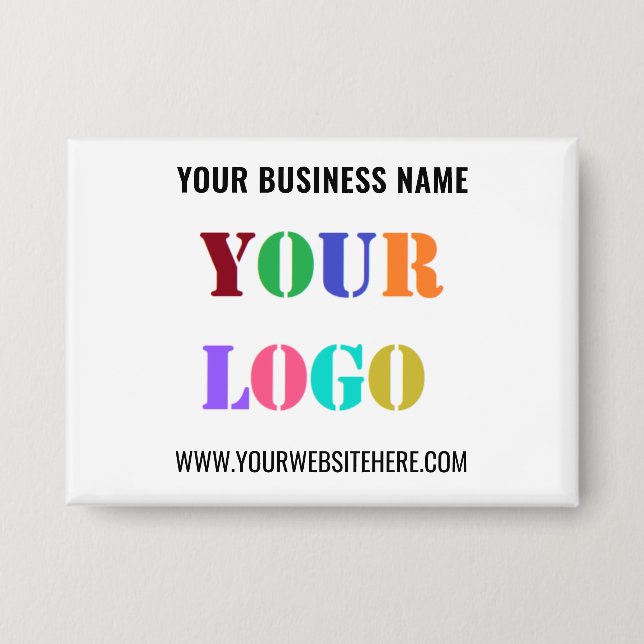 Custom Company Logo Info Name Button Example (Front)