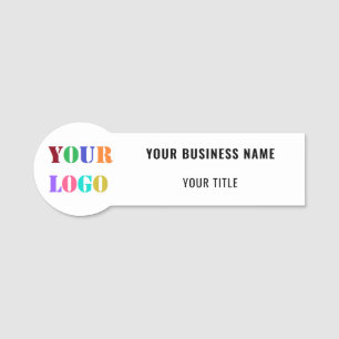 Custom Company Logo Info Your Business Name Tag