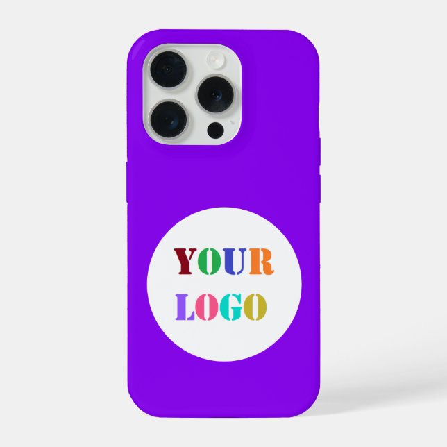 Custom Company Logo iPhone Case Choose Colour (Back)