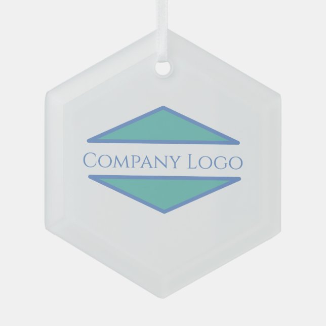 Custom Company Logo Lip Balm Glass Ornament (Front)
