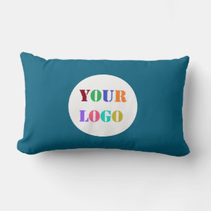 Custom Company Logo Lumbar Pillow Choose Colours