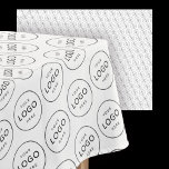 Custom Company Logo Modern Business Promotion Tablecloth<br><div class="desc">Your custom corporate logo on a white tablecloth in a repeat pattern,  great for small business promotional networking events,  expos or educational school experiences,  science fairs,  office parties,  or street fairs! Feel free to change the background colour in the design tool at the bottom of the personalization tab.</div>