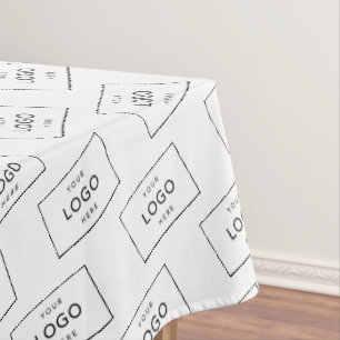 Custom Company Logo Modern Business Promotion Tablecloth