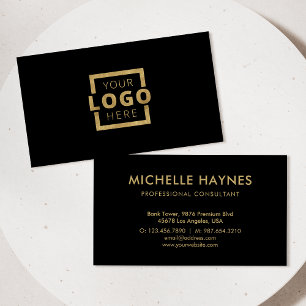 Custom Company Logo Modern Corporate Business Card