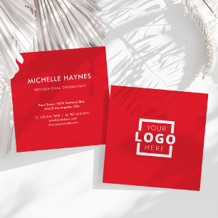 Custom Company Logo Modern Corporate Square Business Card