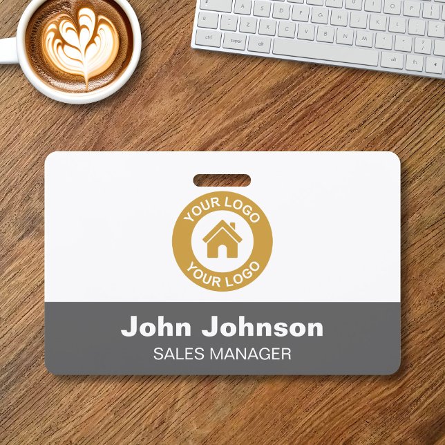 Custom Company Logo Name Badge With Metal Clip (Creator Uploaded)