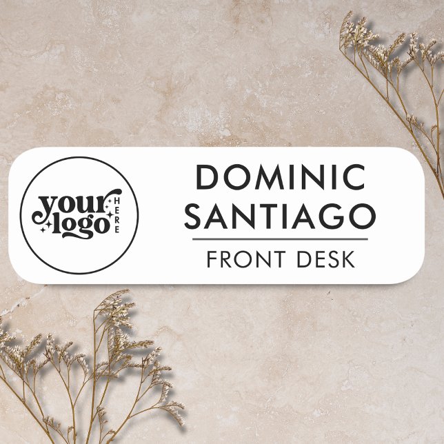 Custom Company Logo Name Tag Elegant Employee Badg (Custom Company Logo Name Tag Elegant Employee Badg)