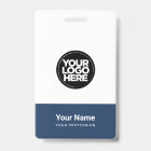 Custom Company Logo Name Title Bar Code