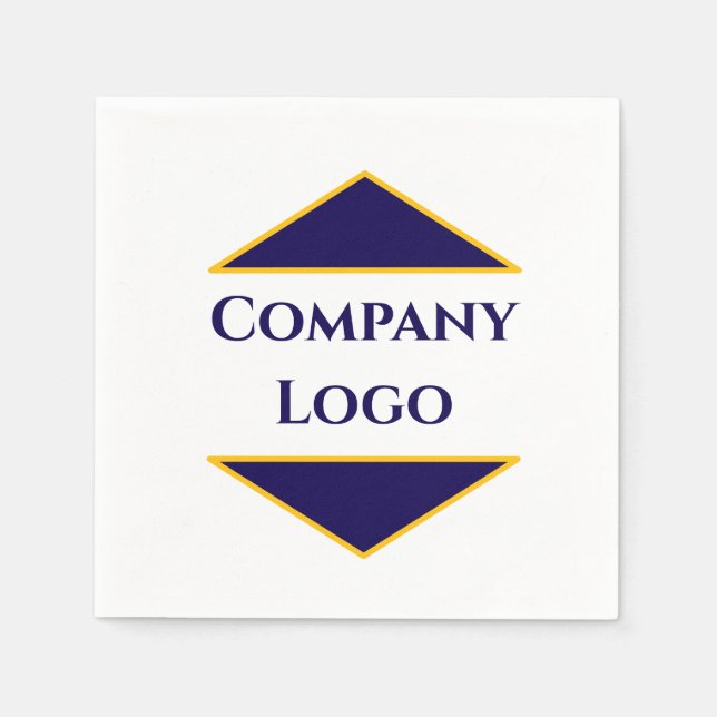 Custom Company Logo Napkins – Personalized  (Front)