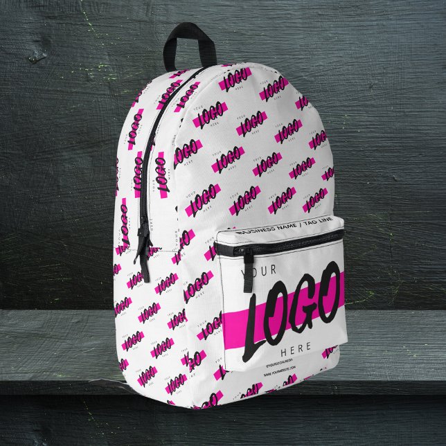 Custom Company Logo Pattern Text Promotional Printed Backpack (Creator Uploaded)