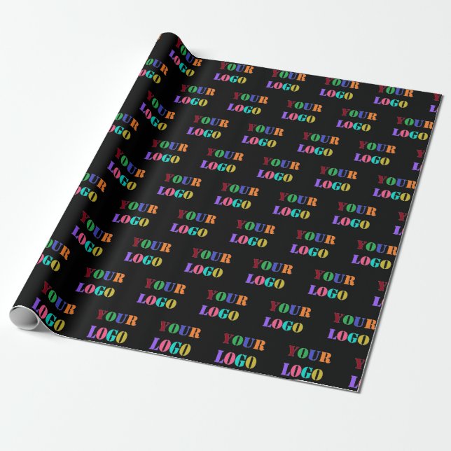 Custom Company Logo Personalized Wrapping Paper (Unrolled)