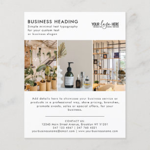 Custom Company Logo Photo Business Marketing Flyer